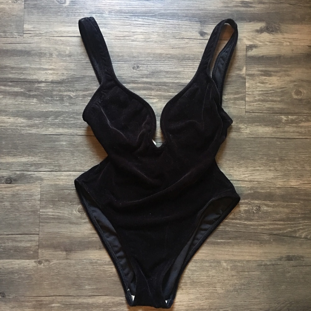 Black Velvet One Piece